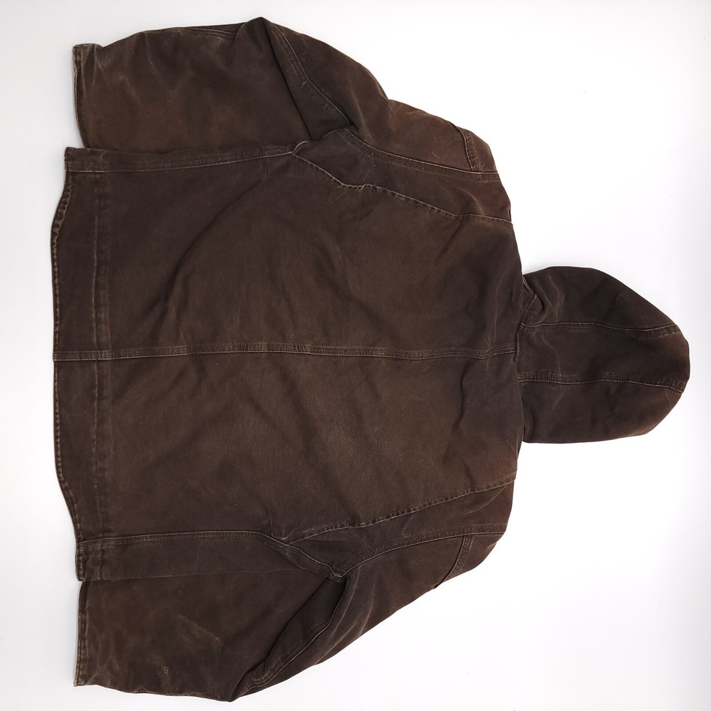 Vintage Carhartt Jacket J141 DKB Mens XL Sherpa Lined Coat Sandstone Brown Y2K - Picture 9 of 9